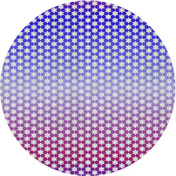 Round Patterned Pastel Light Blue Novelty Rug, pat2284