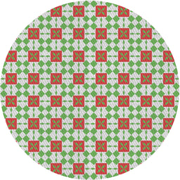 Round Machine Washable Transitional Dark Gold Brown Rug, wshpat2309