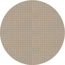 Round Machine Washable Transitional Dark Almond Brown Rug, wshpat2336