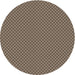 Round Machine Washable Transitional Dark Brown Rug, wshpat2338