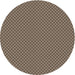 Round Patterned Dark Brown Novelty Rug, pat2338