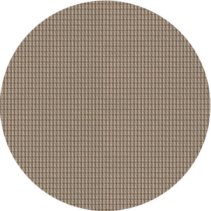 Round Patterned Reddish Brown Novelty Rug, pat2340