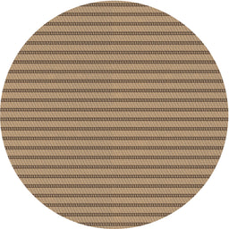 Round Machine Washable Transitional Red Brown Rug, wshpat2343