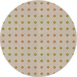 Round Machine Washable Transitional Dark Almond Brown Rug, wshpat2346