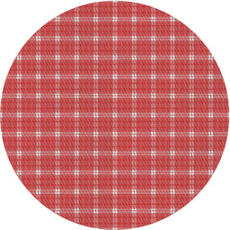 Round Machine Washable Transitional Red Rug, wshpat2368