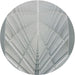 Round Patterned Light Gray Novelty Rug, pat239