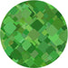 Round Patterned Neon Green Novelty Rug, pat2410