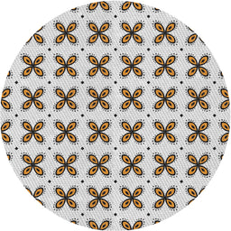 Round Machine Washable Transitional Off White Beige Rug, wshpat2424