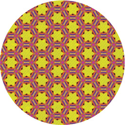 Round Machine Washable Transitional Bright Maroon Red Rug, wshpat2432