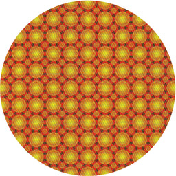 Round Machine Washable Transitional Red Rug, wshpat2448