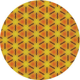 Round Machine Washable Transitional Mahogany Brown Rug, wshpat2458