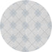 Round Machine Washable Transitional Dark Gray Rug, wshpat248