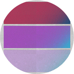 Round Patterned Violet Red Pink Novelty Rug, pat2511