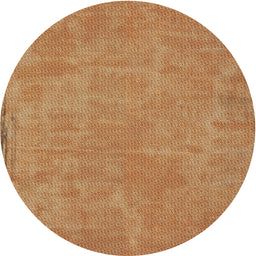 Round Machine Washable Transitional Mahogany Brown Rug, wshpat2548
