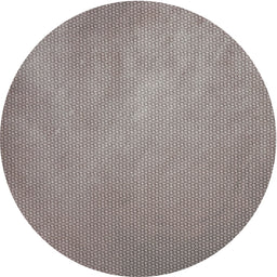 Round Machine Washable Transitional Pale Silver Gray Rug, wshpat2549