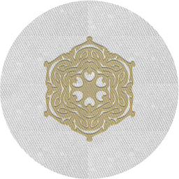 Round Machine Washable Transitional Pearl White Beige Rug, wshpat2558