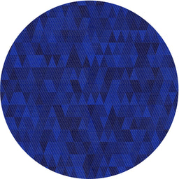 Round Machine Washable Transitional Earth Blue Rug, wshpat2571