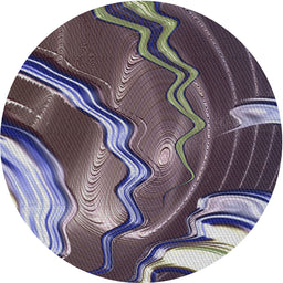 Round Machine Washable Transitional Dark Gray Rug, wshpat258