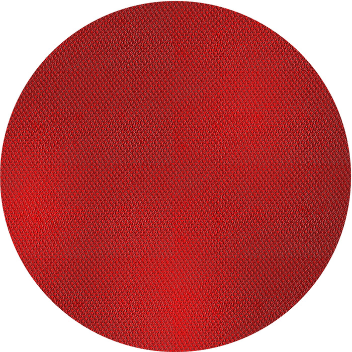 Round Patterned Red Novelty Rug, pat2647