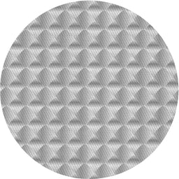 Round Patterned Gray Novelty Rug, pat2659