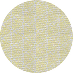Round Patterned Peach Beige Novelty Rug, pat2668