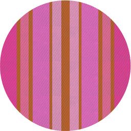 Round Machine Washable Transitional Deep Pink Rug, wshpat2699