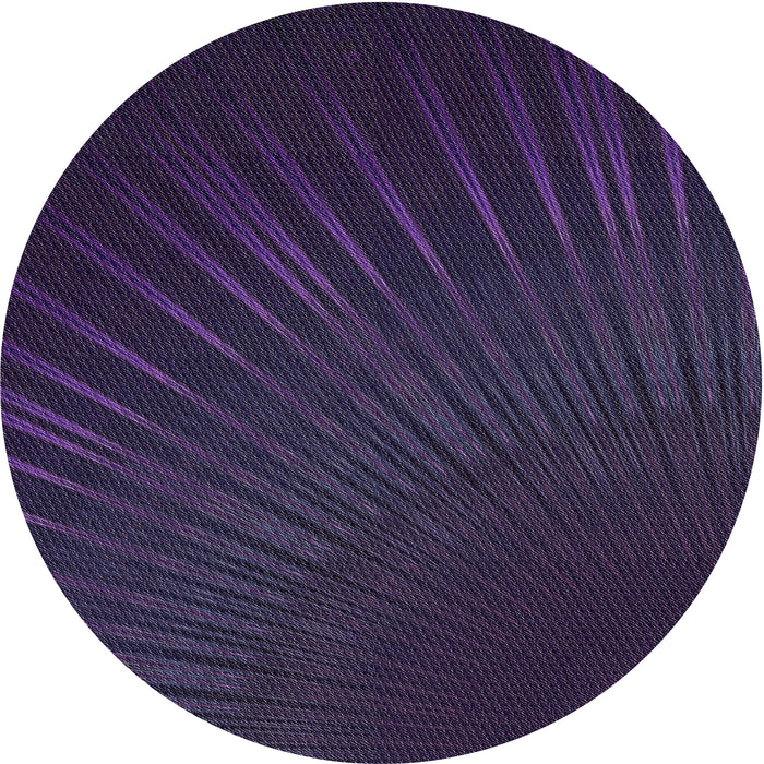 Round Machine Washable Transitional Purple Rug, wshpat2709
