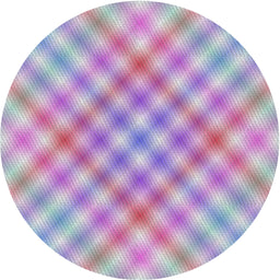 Round Machine Washable Transitional Thistle Purple Rug, wshpat2725