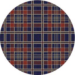 Round Patterned Rose Purple Novelty Rug, pat2728