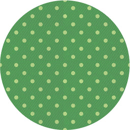 Round Patterned Green Novelty Rug, pat2742