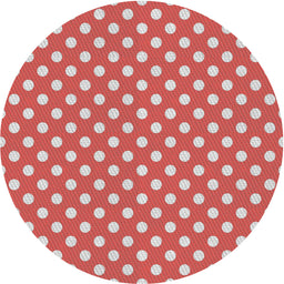 Round Machine Washable Transitional Red Rug, wshpat2744