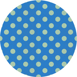 Round Patterned Blue Novelty Rug, pat2746
