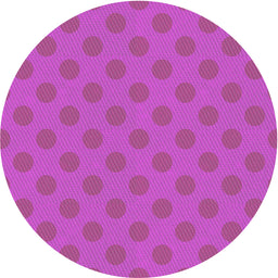 Round Patterned Fuchsia Magenta Purple Novelty Rug, pat2747