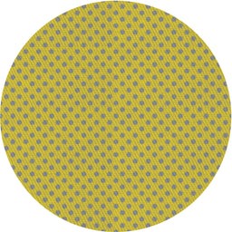 Round Machine Washable Transitional Brown Rug, wshpat2749