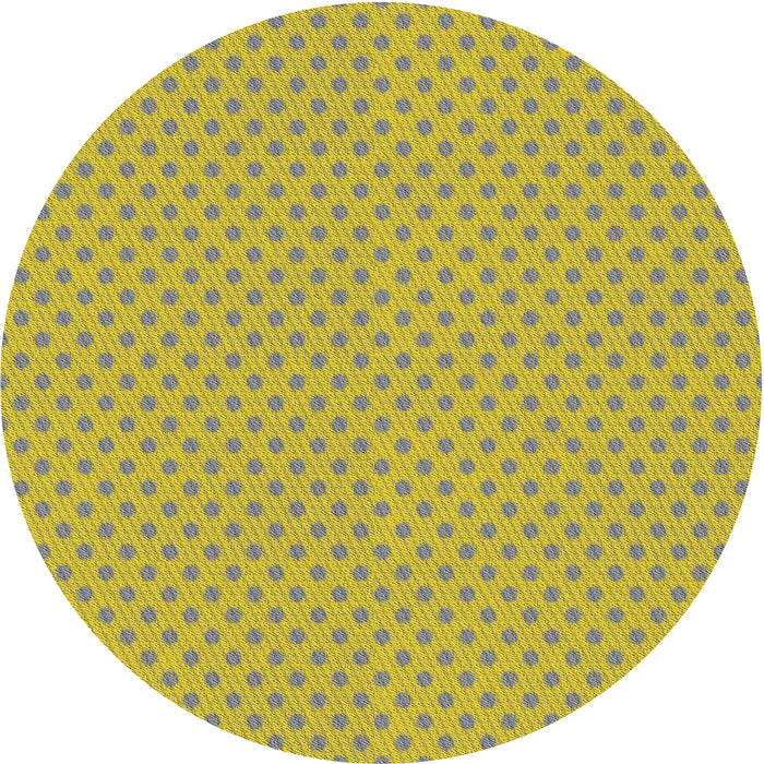 Round Machine Washable Transitional Brown Rug, wshpat2749