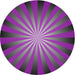 Round Machine Washable Transitional Dark Violet Purple Rug, wshpat2776