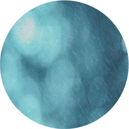 Round Machine Washable Transitional Diamond Blue Rug, wshpat2785