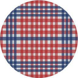 Round Patterned Dark Gray Novelty Rug, pat2802