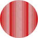 Round Patterned Red Novelty Rug, pat2806