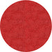 Round Patterned Red Novelty Rug, pat2812