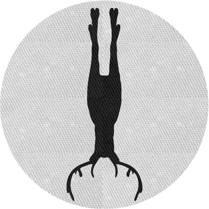 Round Machine Washable Transitional White Smoke Rug, wshpat2823