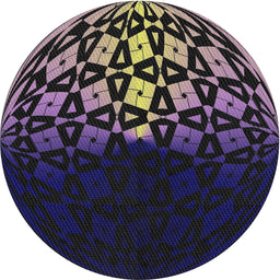 Round Patterned Blue Novelty Rug, pat2852