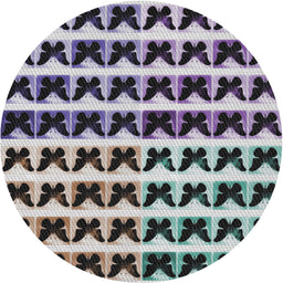 Round Patterned Platinum Silver Gray Novelty Rug, pat2900