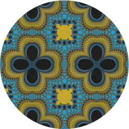 Round Machine Washable Transitional Charcoal Black Rug, wshpat2902