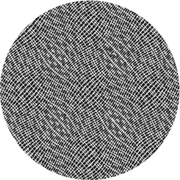 Round Patterned Mid Gray Novelty Rug, pat296