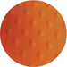 Round Patterned Neon Orange Novelty Rug, pat297