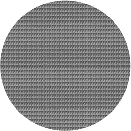 Round Patterned Dark Gray Novelty Rug, pat3015