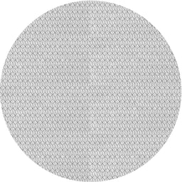 Round Machine Washable Transitional White Smoke Rug, wshpat3028