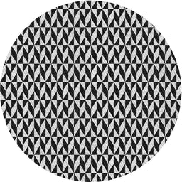 Round Patterned Light Gray Novelty Rug, pat3030