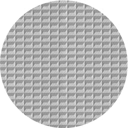 Round Machine Washable Transitional Gainsboro Gray Rug, wshpat3031